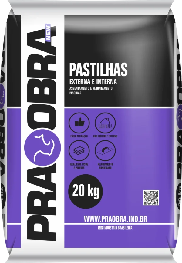 Argamassa Pastilhas Branco PRAOBRA saco 20 kg