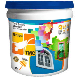 Tinta Acrilica Standart uso exterior Grupo TMC Balde 18 litros