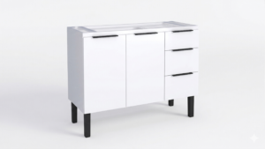 Gabinete Cozimax para pia Júpiter 3 gavetas em aço 1,20cm. Fornecedor: Cozimax.