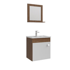 Armário Iris com espelheira 44cm. Fornecedor: MGM Móveis.