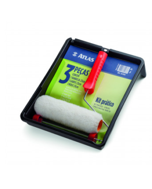 Kit de pintura prático 3 peças. Cód: AT2001. Fornecedor: Atlas.