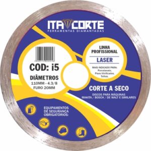 Disco diamantado laser pro. Cód: i5. Fornecedor: Itacorte.