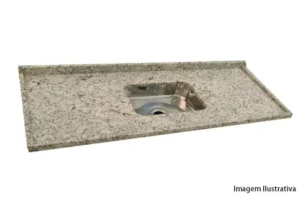 Pia de granito Venezian 1,20x55cm. Fornecedor: Legg.